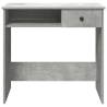 Concrete Grey Desk 80x40x75 cm - Engineered Wood | Hipo Market