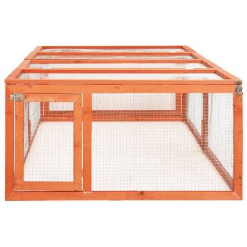 Rabbit Hutch 183x90cm - Solid Firwood Outdoor Enclosure