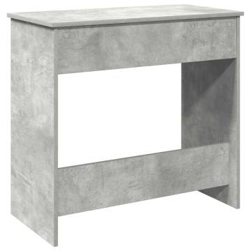 Concrete Grey Desk 80x40x75 cm - Engineered Wood | Hipo Market