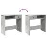 Concrete Grey Desk 80x40x75 cm - Engineered Wood | Hipo Market