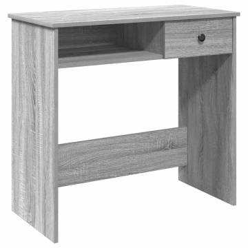 Desk Grey Sonoma 80x40x75 cm | Engineered Wood | HipoMarket