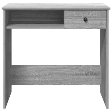 Desk Grey Sonoma 80x40x75 cm | Engineered Wood | HipoMarket