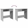 Desk Grey Sonoma 80x40x75 cm | Engineered Wood | HipoMarket