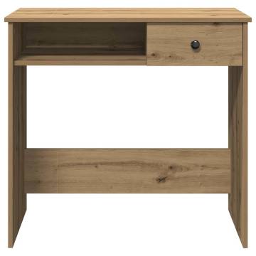 Desk Artisan Oak 80x40x75 cm - Durable Engineered Wood