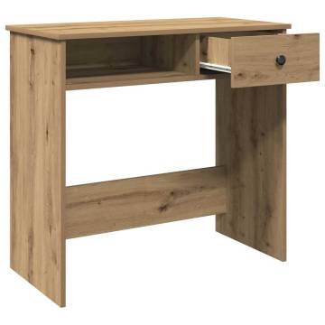 Desk Artisan Oak 80x40x75 cm - Durable Engineered Wood