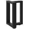 T-Shaped Coffee Table Legs - Black Steel | Hipomarket