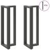 Bar Table Legs T-Shaped 2 pcs Anthracite - Durable Steel | HipoMarket