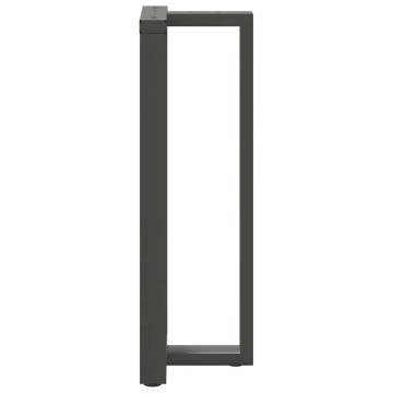 Bar Table Legs T-Shaped 2 pcs Anthracite - Durable Steel | HipoMarket