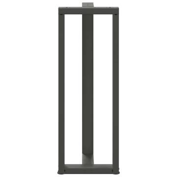 Bar Table Legs T-Shaped 2 pcs Anthracite - Durable Steel | HipoMarket