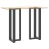 Bar Table Legs T-Shaped 2 pcs Anthracite - Durable Steel | HipoMarket