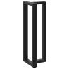 T-Shaped Bar Table Legs - 2 pcs Black Steel 50x35x111-112 cm