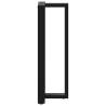 T-Shaped Bar Table Legs - 2 pcs Black Steel 50x35x111-112 cm