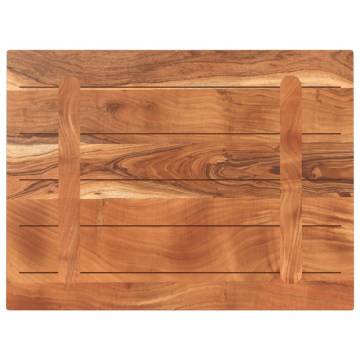 Rectangular Solid Wood Acacia Table Top - 90x50 cm