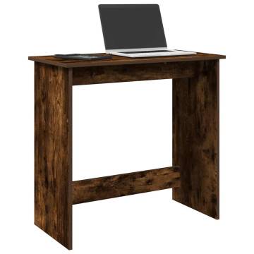 Desk Smoked Oak 84x40x75 cm - Stylish Engineered Wood Desk