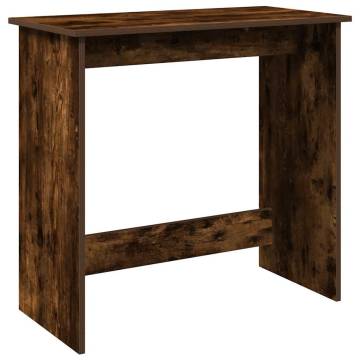 Desk Smoked Oak 84x40x75 cm - Stylish Engineered Wood Desk