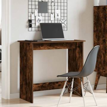 Desk Smoked Oak 84x40x75 cm - Stylish Engineered Wood Desk