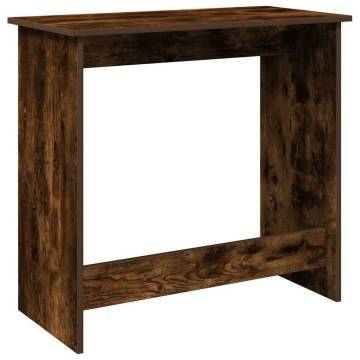 Desk Smoked Oak 84x40x75 cm - Stylish Engineered Wood Desk