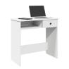  Desk White 80x40x75 cm Engineered Wood Colour white 