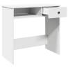 Stylish White Desk 80x40x75 cm - Durable Engineered Wood