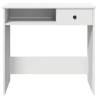 Stylish White Desk 80x40x75 cm - Durable Engineered Wood