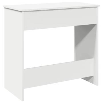 Stylish White Desk 80x40x75 cm - Durable Engineered Wood