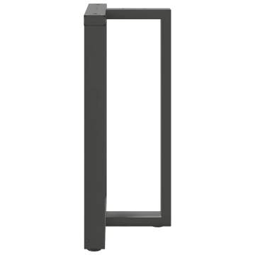 T-Shaped Bar Table Legs (2 pcs) - Anthracite Steel 60x35cm