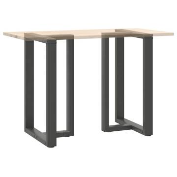 T-Shaped Bar Table Legs (2 pcs) - Anthracite Steel 60x35cm