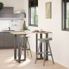 Bar Table Legs T-Shaped 2 pcs Anthracite Steel | HipoMarket