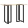 Bar Table Legs T-Shaped 2 pcs Anthracite Steel | HipoMarket