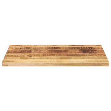 Table Top 90x50x3.8 cm Rectangular Solid Wood Rough Mango