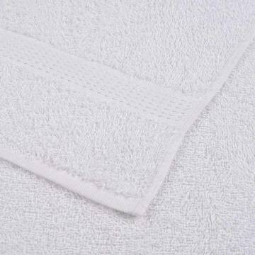 Premium 100% Cotton Shower Towels - 2 pcs White, 70x140 cm