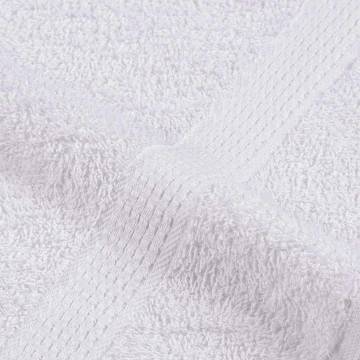 Premium 100% Cotton Shower Towels - 2 pcs White, 70x140 cm