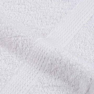 Soft & Absorbent White Bath Towels - 4 pcs, 100% Cotton