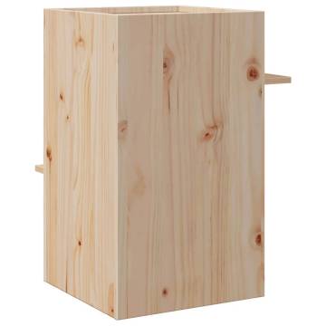 Wooden Cat House 43x43x60 cm - Durable Pine Design