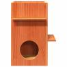 Cat House Wax Brown - Solid Pine Wood | Hipomarket UK