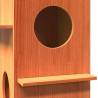 Cat House Wax Brown - Solid Pine Wood | Hipomarket UK