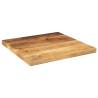 Table Top 60x60 cm Solid Wood - Rustic Mango Finish