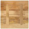 Table Top 60x60 cm Solid Wood - Rustic Mango Finish