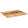 Table Top 100x80 cm Solid Wood Rough Mango - Rustic Charm