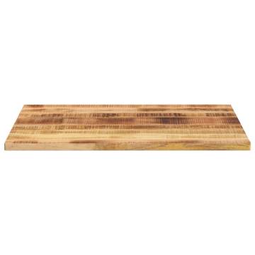 Table Top 100x80 cm Solid Wood Rough Mango - Rustic Charm