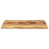 Table Top 100x80 cm Solid Wood Rough Mango - Rustic Charm