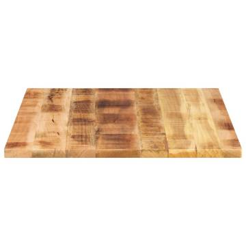 Table Top 100x80 cm Solid Wood Rough Mango - Rustic Charm