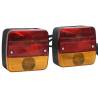 Trailer Lights 2 pcs Red - 12V Classic Bulb | HipoMarket UK