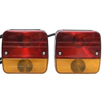 Trailer Lights 2 pcs Red - 12V Classic Bulb | HipoMarket UK