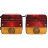 Trailer Lights 2 pcs Red - 12V Classic Bulb | HipoMarket UK