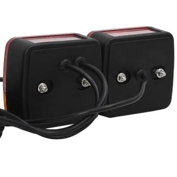 Trailer Lights 2 pcs Red - 12V Classic Bulb | HipoMarket UK