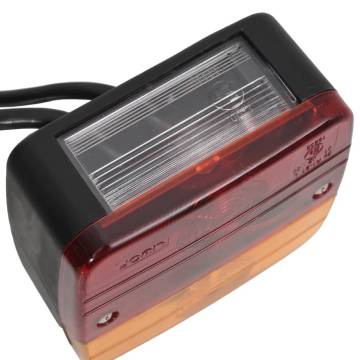 Trailer Lights 2 pcs Red - 12V Classic Bulb | HipoMarket UK