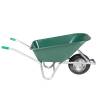 Heavy-Duty Green Wheelbarrow - 90L, 150kg Capacity