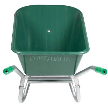 Heavy-Duty Green Wheelbarrow - 90L, 150kg Capacity