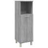 Stylish Grey Sonoma Bathroom Cabinet - 30x30x95 cm